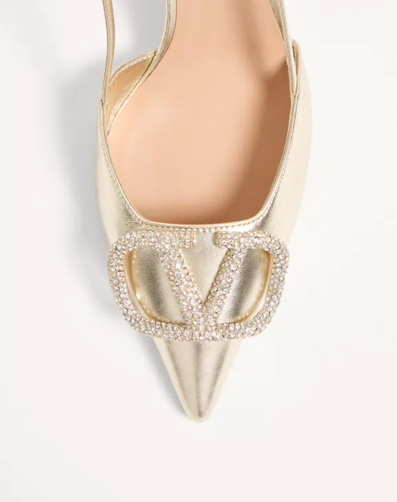 Valentino Vlogo Glow Laminated Nappa Slingback Pump 80 Mm / 3.15 In. - Image 3